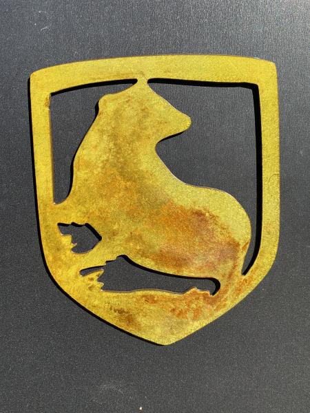 Hufflepuff House Crest Metal Wall Art, Small picture