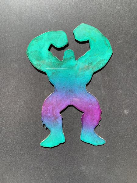 Incredible Hulk Silhouette Metal Art, Small picture