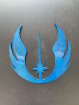 Star Wars Jedi Order Metal Art, Small Blue