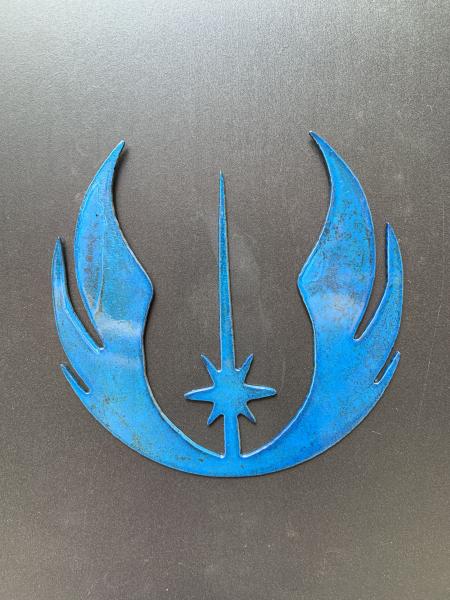 Star Wars Jedi Order Metal Art, Small Blue