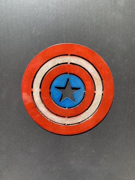 Captain America Round Shield Metal Art, Small picture