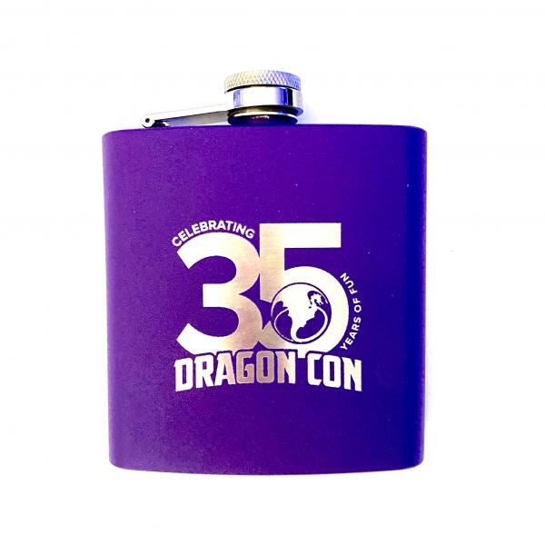 Dragon Con 35th Anniversary flask