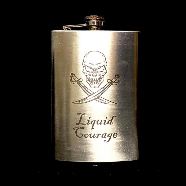 Liquid Courage 8oz Flask picture