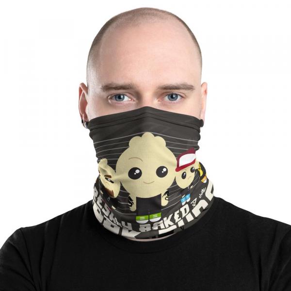 Freshly Baked Pork Buns Black Dragon Face Mask / Neck Gaiter