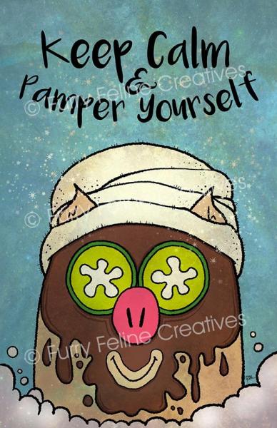 11x17 Keep Calm and Pamper Yourself Print picture