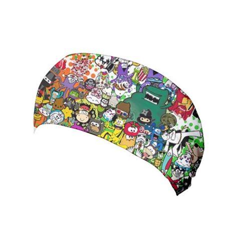 Furry Feline Collage Yoga Headband