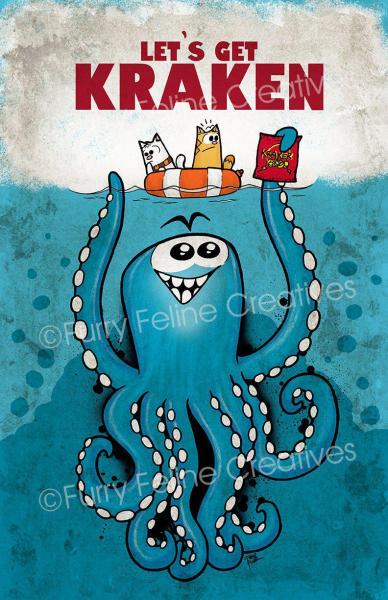 11x17 Let's Get Kraken Print picture