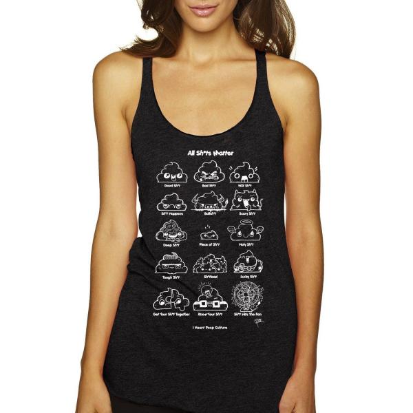 All Shits Matter Vintage Black Women's Razorback Tank picture