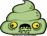 Zombie Poop Reusable Sticker