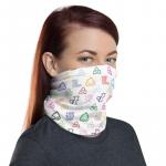 Poopie Loo White Face Mask / Neck Gaiter