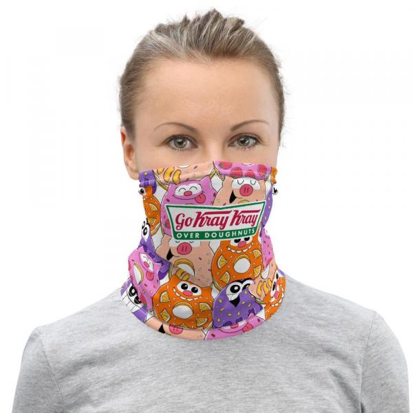 PF Whole Lotsa Doughnuts Pink Face Mask / Neck Gaiter