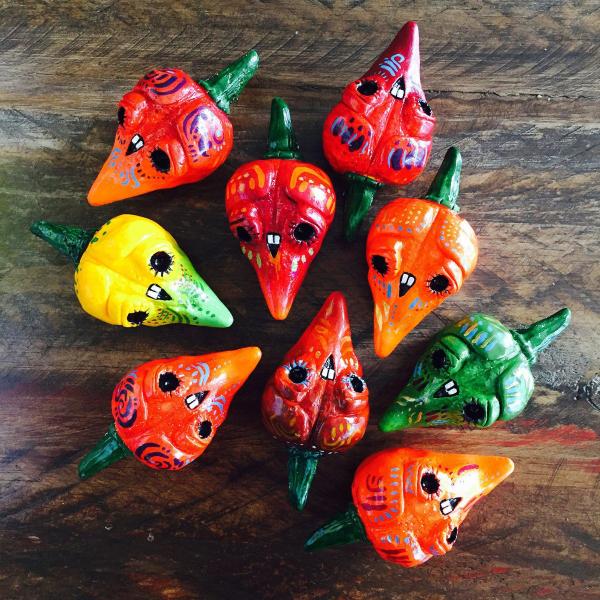 Chiles De Los Muertos Resin Figures picture