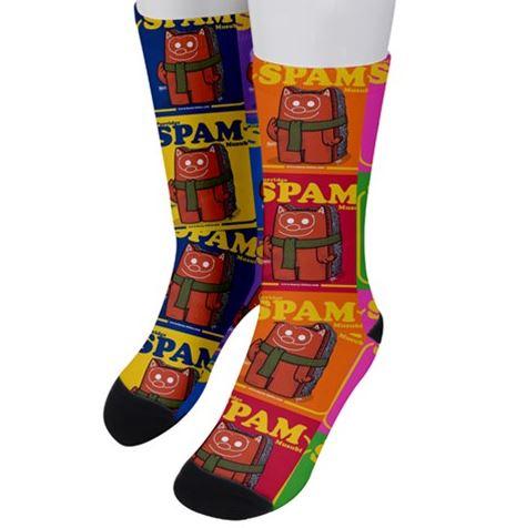 Purridge Spam Pop Art Unisex Crew Socks picture