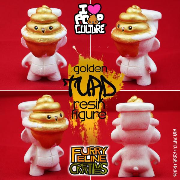 Golden Turd 3.5" Resin Figure picture