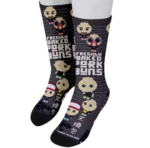 Baked Pork Buns Unisex Crew Socks