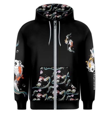 Koi Unisex Zipper Hoodie picture