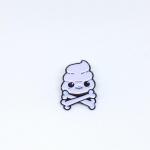 Skullypoop enamel pin