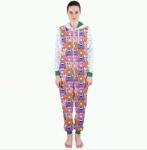 Go Kray Kray Over Doughnuts Womens Hooded Jumpsuit