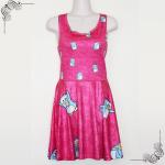 Purridge & Friends Gwenn Hot Pink Skater Dress