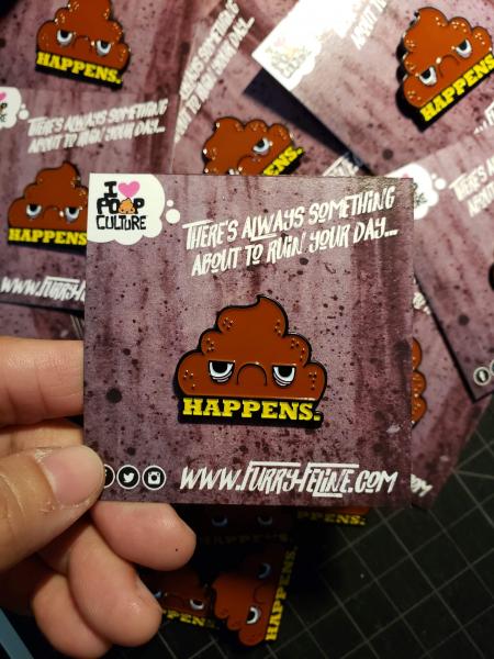 Sh*t Happens Enamel Pin picture