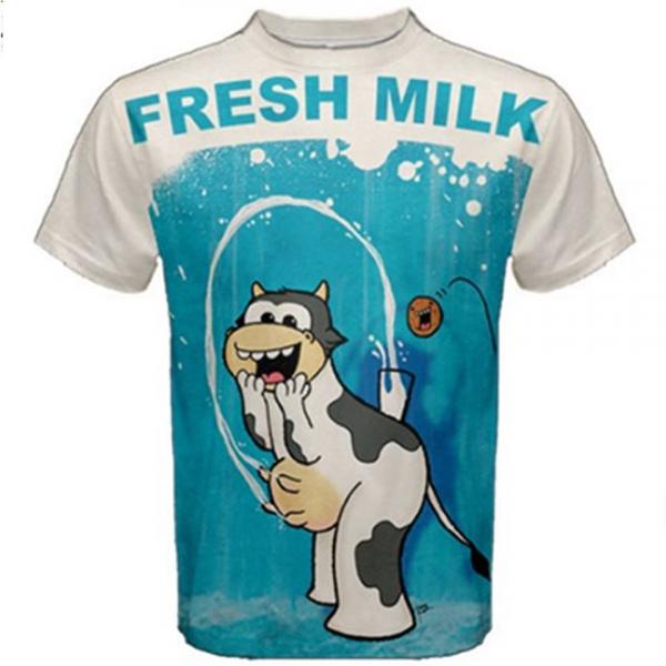 All-Over Print Fresh Milk Cotton Tee picture