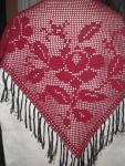 Rose Shawl - filet crochet
