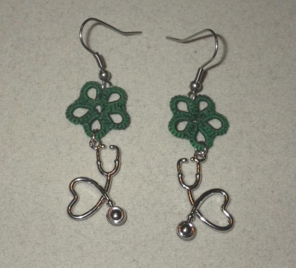 Stethoscope earrings picture