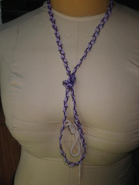 Purple and Lavender Opera length necklace picture