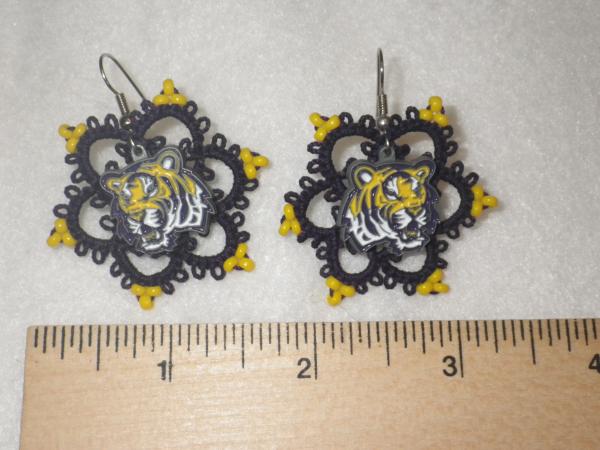 Louisiana State University earrings picture