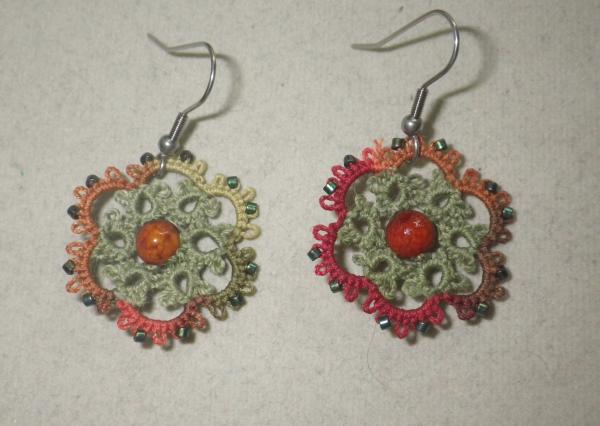 Fall color Victorian necklace/earring set picture