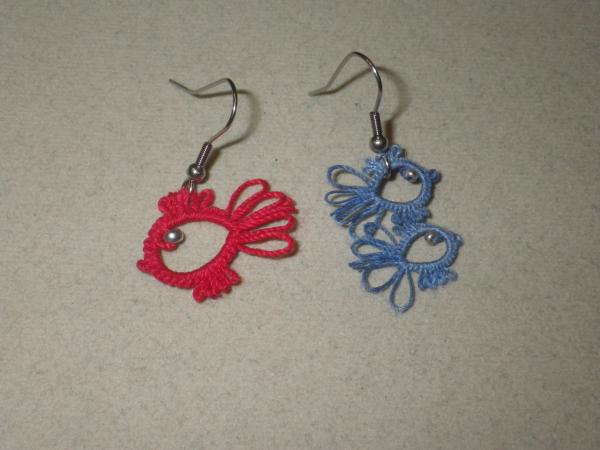 One Fish, Two Fish, Dr. Seuss inspired earrings picture