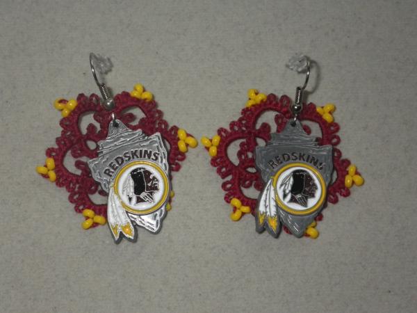 Redskins earrings picture