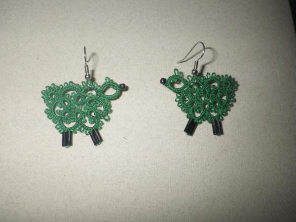 Sheep earrings picture