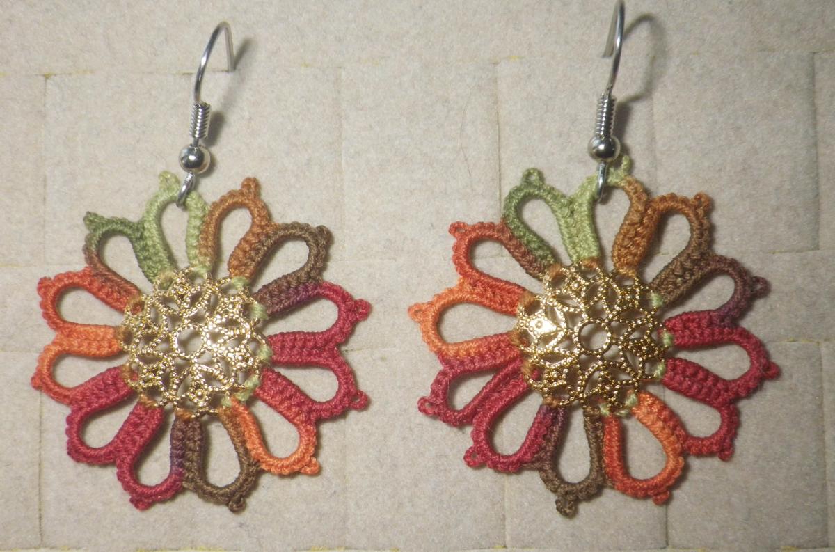 "Dresden Plate" earrings picture
