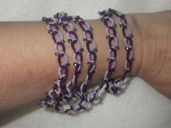 Purple and Lavender Opera length necklace picture