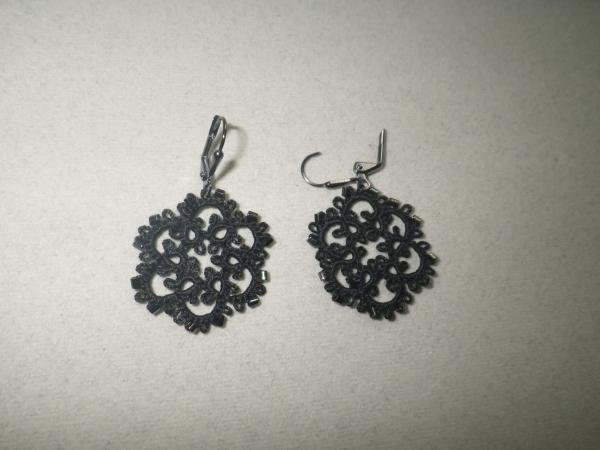 Black Victorian necklace/earring set picture