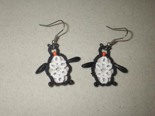 Penguin earrings picture