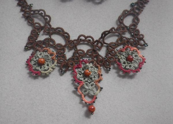 Fall color Victorian necklace/earring set picture