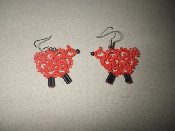 Sheep earrings picture