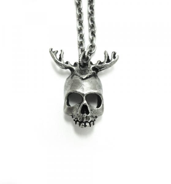 Skull Antlers Necklace