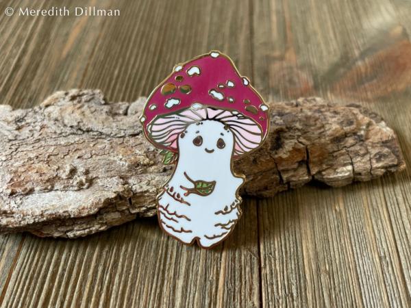 Mushroom Spirit enamel pin picture