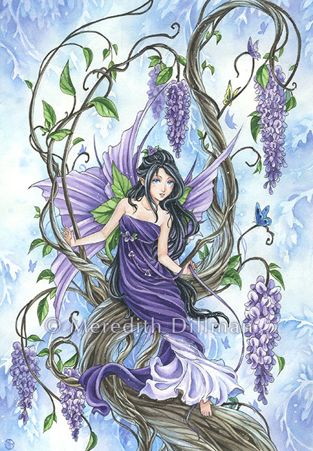 Fairy 5x7 print - Wisteria Fairy picture