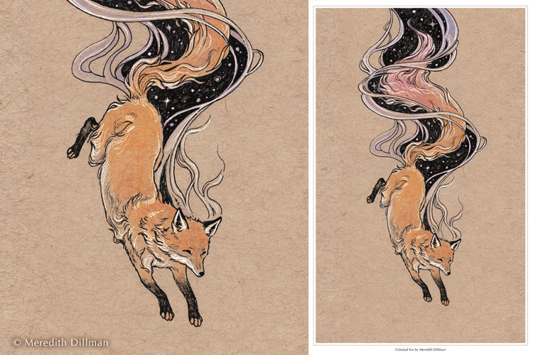 11x17 print - Celestial Fox
