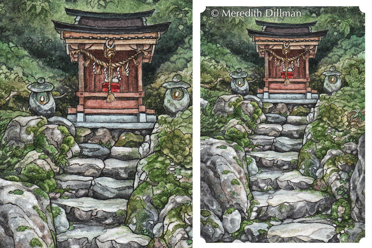 Japanese Shrine Mt. Kurama 5x7 print