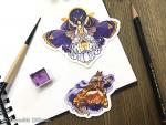 Ginkgo Moth and Fox Moth stickers