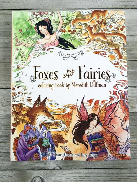 Foxes and Fairies Coloring Book picture