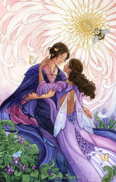 Tarot 8x10 print - The Lovers picture