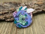 Succulent Dragon pin