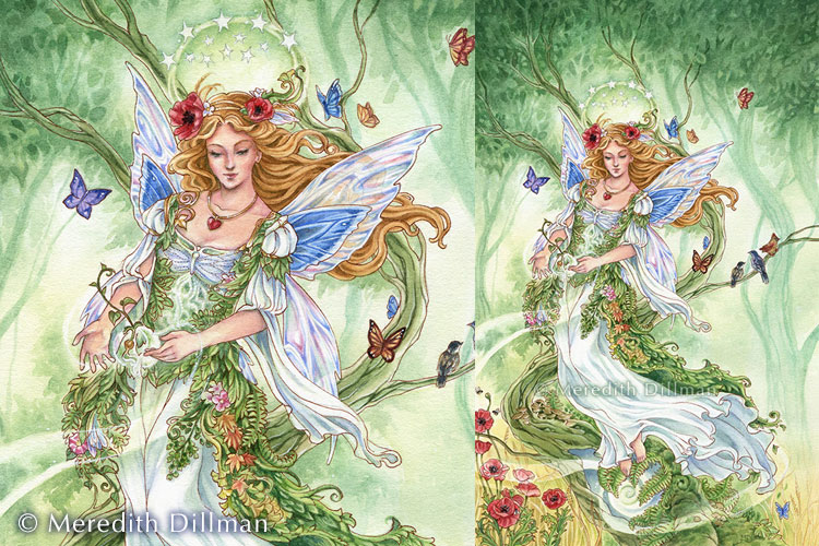 11x17 print - The Empress tarot fairy print picture