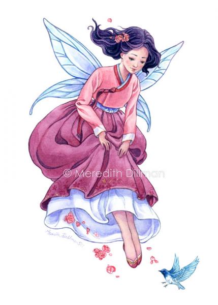 Fairy 5x7 print - Spring Fairy picture